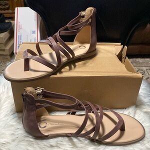 Zailie Sandals with Caged Multi-Strap Design and Tru Comfort Size 8.5